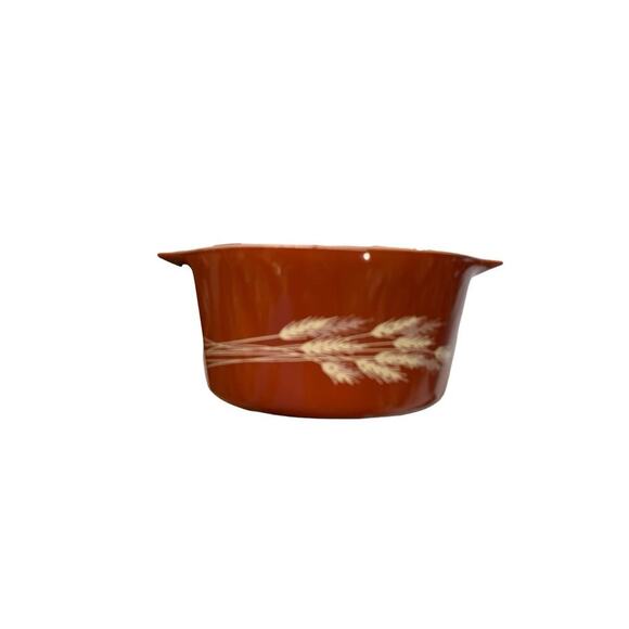 Pyrex Autumn Harvest Wheat Casserole Dish Set of Three 473-B 474-B 475-B - Picture 12 of 14